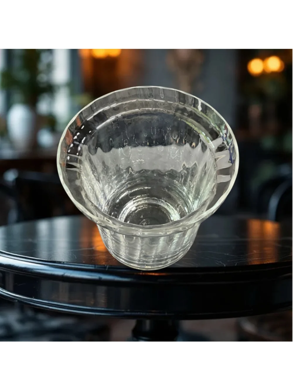Vintage Dartington England 24% Lead Crystal Wine Cooler Ice Bucket Chiller Bar